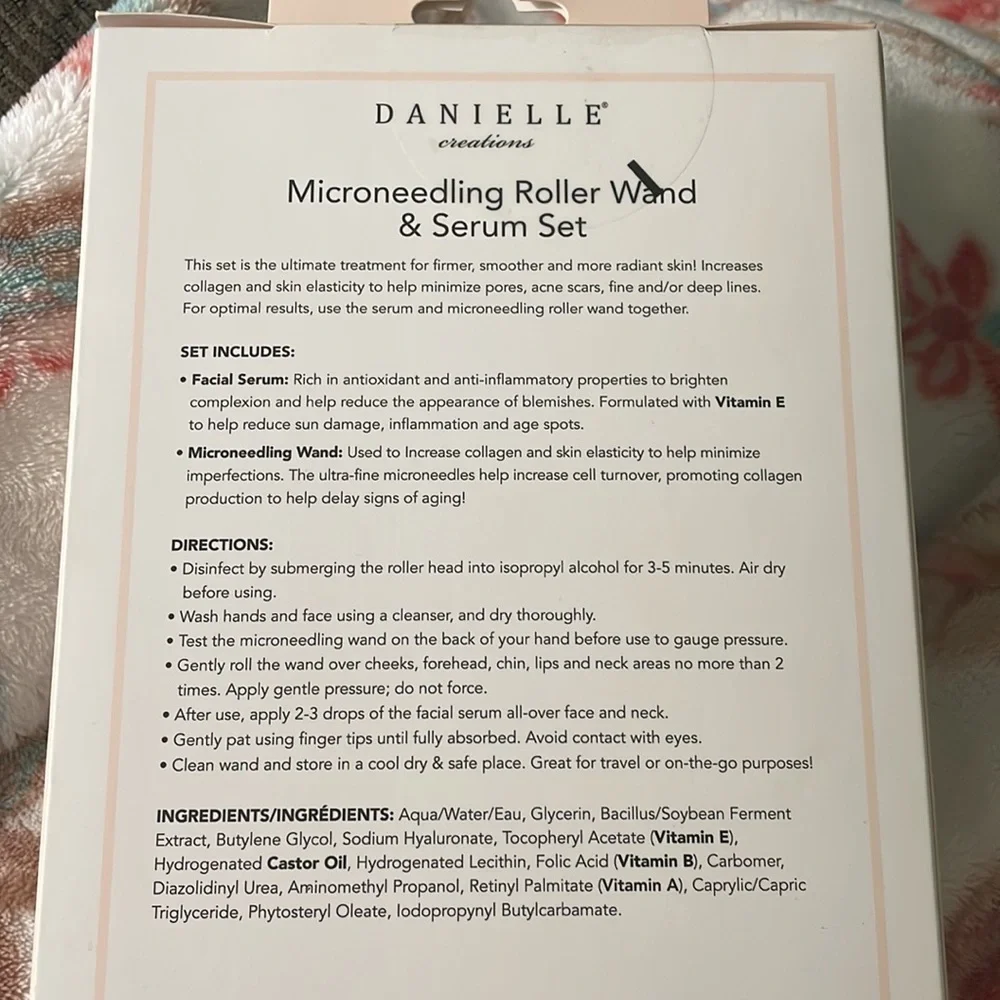 NEW. DANIELLE CREATIONS microneedling roller wand and vitamin E serum set. - Picture 4 of 4